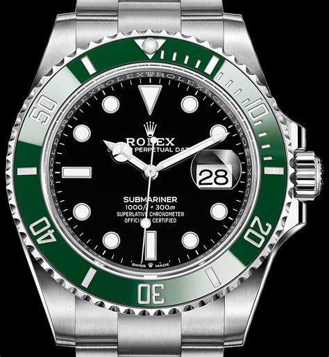 rolex submariner green ceramic bezel black dial|Rolex Submariner 126610 lv.